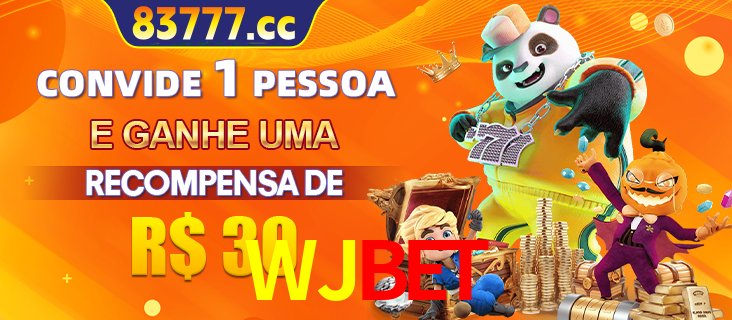 Banner institucional da WJBET sobre parceria de marcas e criação de uma marca de excelência, apresentando os mascotes de jogos populares como o Fortune Tiger.